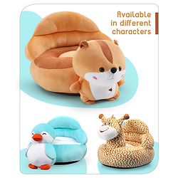 Babyhug Cat Shaped Soft Seat - Brown & White