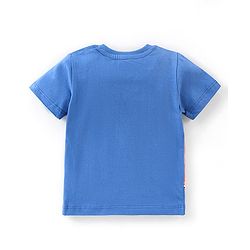 Babyhug Cotton Half Sleeves T-Shirts Pack of 7 with Crab & Boat Print - Yellow & Blue