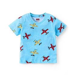 Babyhug Cotton Knit  Half Sleeves Plane Print T-Shirts Pack of 5 - Multicolor