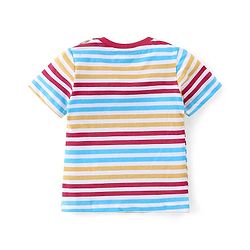 Babyhug Cotton Knit  Half Sleeves Plane Print T-Shirts Pack of 5 - Multicolor