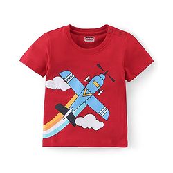 Babyhug Cotton Knit  Half Sleeves Plane Print T-Shirts Pack of 5 - Multicolor