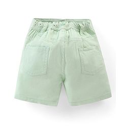 Babyhug Cotton Mid Thigh Shorts with Suspender - Blue