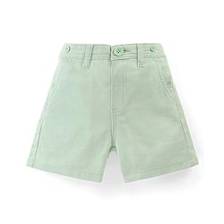 Babyhug Cotton Mid Thigh Shorts with Suspender - Blue