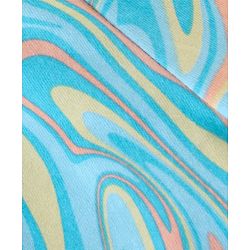 Babyhug Cotton Jersey Knit Mid Thigh Length Shorts Stripes & Marble Print Pack of 3 - Orange & Blue