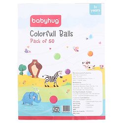 Babyhug Plastic Balls Pack of 50 - Multicolour