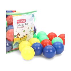 Babyhug Plastic Balls Pack of 50 - Multicolour