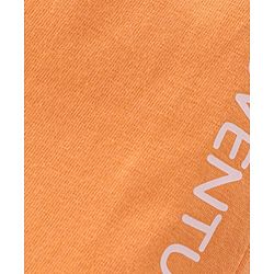 Babyhug Cotton Jersey Knitted Mid Thigh Length Shorts Fish and Text Print Pack of 2 - Orange & Blue
