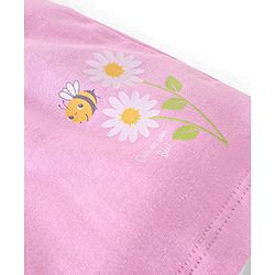 Babyhug Cotton Jersey Knit Mid Thigh Length Shorts Floral & Dot Print Pack of 3 - Pink Purple & Yellow