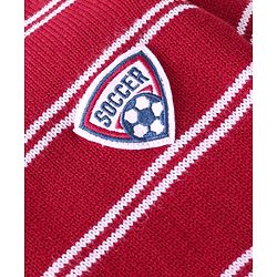 Babyhug Full Sleeves Sweater Stripes Design With Badge- Red