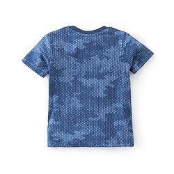 Babyhug Cotton Half Sleeves T-Shirt Basketball Print- Navy Blue