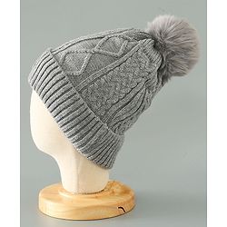 Babyhug Woolen Cap Grey - Diameter 11.5 cm