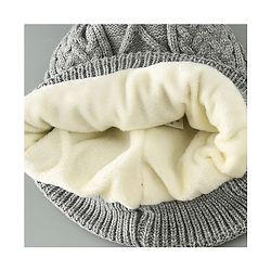 Babyhug Woolen Cap Grey - Diameter 11.5 cm