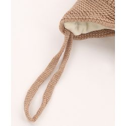Babyhug  Pom Pom  Woollen Cap Bear Design Small Size - Brown