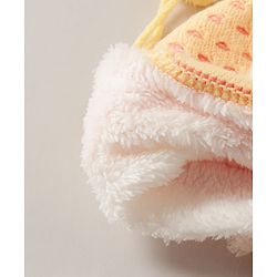 Babyhug Woollen Cap With  Bunny Design & Pompom - Yellow
