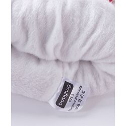Babyhug Pom Pom Woollen Cap Gloves and Muffler Set Small Size - Red