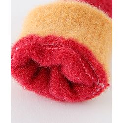 Babyhug Woollen Gloves Medium Size - Red