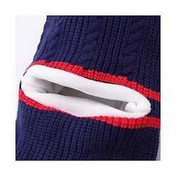 Babyhug Woollen Cap With Pompom & Gloves - Navy Blue