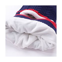 Babyhug Woollen Cap With Pompom & Gloves - Navy Blue