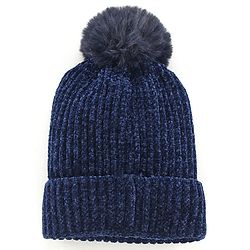 Babyhug Woollen Cap With Muffler & Gloves Solid Colour - Navy Blue