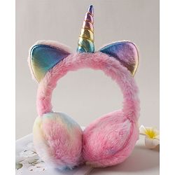 Babyhug Ear Muff with Unicorn Design - Multicolour