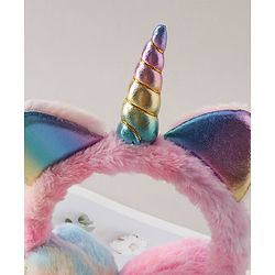 Babyhug Ear Muff with Unicorn Design - Multicolour