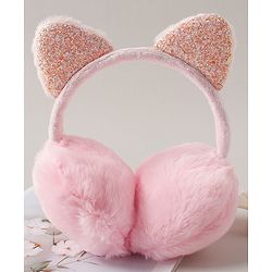 Babyhug Ear Muff Kitty Design - Pink