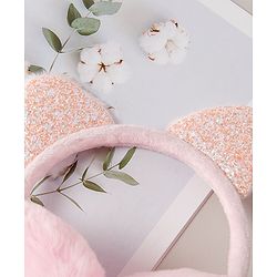 Babyhug Ear Muff Kitty Design - Pink