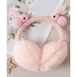 Babyhug Ear Muffs with Rabbit Design - Pink