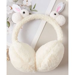 Babyhug Ear Muffs with Rabbit Design - Beige
