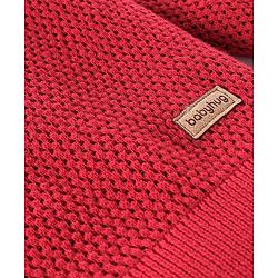 Babyhug Cotton Full Sleeves Solid Knit Pullover Sweater - Red