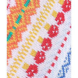 Babyhug 100% Cotton Full Sleeves Chevron Design Sweater - Multicolor