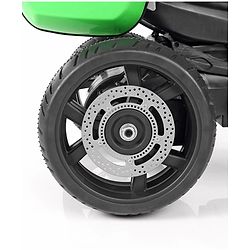 Babyhug Battery Operated Three Wheel Ride on Bike  Green | With Music & Lights| Pre-loaded Music with USB & AUX| Easy to Assemble| Comfortable Seat| Easy to Operate| Rechargeable Battery