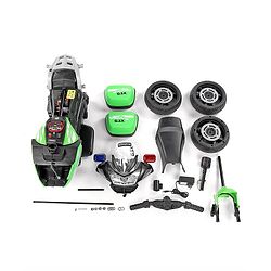 Babyhug Battery Operated Three Wheel Ride on Bike  Green | With Music & Lights| Pre-loaded Music with USB & AUX| Easy to Assemble| Comfortable Seat| Easy to Operate| Rechargeable Battery