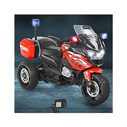Babyhug Battery Operated Three Wheel Ride on Bike  Red | With Music & Lights| Pre-loaded Music with USB & AUX| Easy to Assemble| Comfortable Seat| Easy to Operate| Rechargeable Battery
