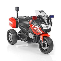 Babyhug Battery Operated Three Wheel Ride on Bike  Red | With Music & Lights| Pre-loaded Music with USB & AUX| Easy to Assemble| Comfortable Seat| Easy to Operate| Rechargeable Battery