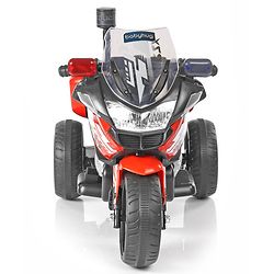 Babyhug Battery Operated Three Wheel Ride on Bike  Red | With Music & Lights| Pre-loaded Music with USB & AUX| Easy to Assemble| Comfortable Seat| Easy to Operate| Rechargeable Battery