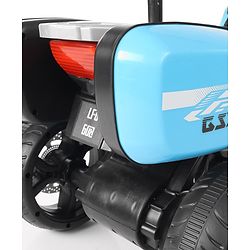 Babyhug Battery Operated Three Wheel Ride on Bike - Blue| With Music & Lights| Pre-loaded Music with USB & AUX| Easy to Assemble| Comfortable Seat| Easy to Operate| Rechargeable Battery