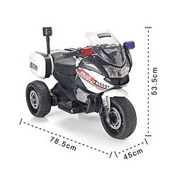Babyhug Battery Operated Three Wheel Ride on Bike  White | With Music & Lights| Pre-loaded Music with USB & AUX| Easy to Assemble| Comfortable Seat| Easy to Operate| Rechargeable Battery