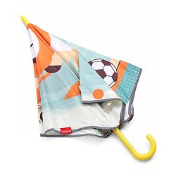 Babyhug Unisex Lion Print Kids Umbrella - Multicolor