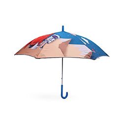Babyhug Unisex Space Print Kids Umbrella - Multicolour