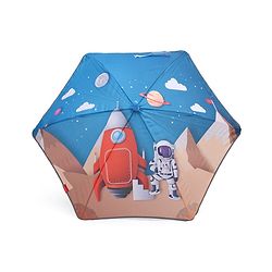 Babyhug Unisex Space Print Kids Umbrella - Multicolour
