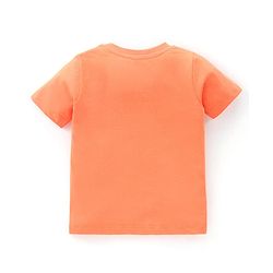 Babyhug Cotton Knit Half Sleeves Night Suit My Mummy is the Greatest Print - Orange