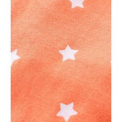 Babyhug Cotton Knit Half Sleeves Night Suit My Mummy is the Greatest Print - Orange