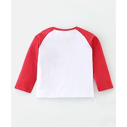 Babyhug Cotton Knit  Raglan Sleeves Koala Printed Night Suit - Red