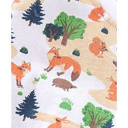 Babyhug 100% Cotton T-Shirt & Shorts Set with Jungle Print - Multicolour