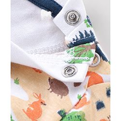 Babyhug 100% Cotton T-Shirt & Shorts Set with Jungle Print - Multicolour