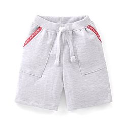Babyhug Cotton Half Sleeves T-Shirt & Shorts Set Bear Print- Red & White