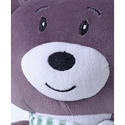 Babyhug Bear With Scarf Soft Toy Purple - Height 33 cm