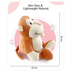 Babyhug Monkey Soft Toy Brown - Height 25 cm