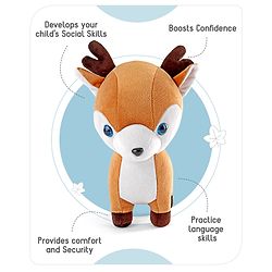 Babyhug Reindeer Soft Toy Brown - Height 25 cm